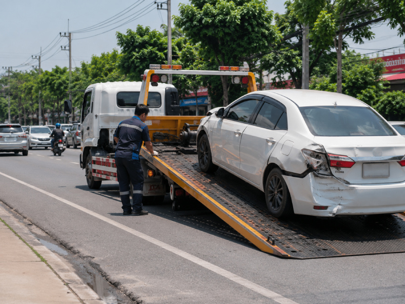 เรียกรถยกหลังเกิดอุบัติเหตุ