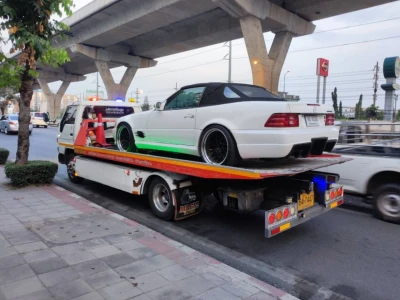 บริการสไลด์รถ รถเสีย สไลด์เข้าอู่ Benz ใกล้ๆ @บางพลี สมุทรปราการ